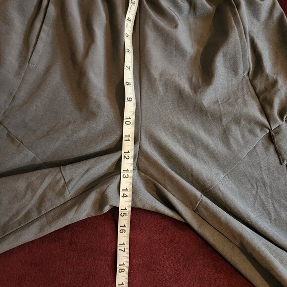 Men's Jogger Pants Pockets Side Zips Grey Size Medium - Picture 8 of 14